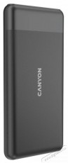 Canyon PB-109 10000mAh LiPo (Lightning bemenet) fekete power bank Mobil / Kommunikáció / Smart - Powerbank / Külső akkumulátor és töltő - 496884