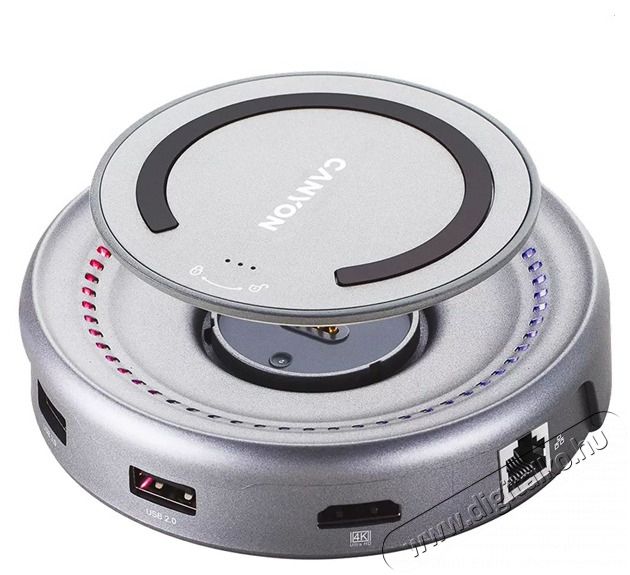 Canyon CNS-TDS07DG Type-C dokkoló Iroda és számítástechnika - Notebook kiegészítő - USB hub / elosztó - 500250