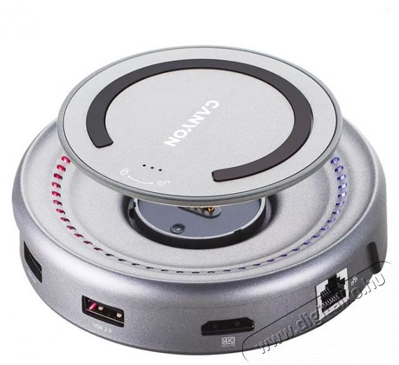 Canyon CNS-TDS07DG Type-C dokkoló Iroda és számítástechnika - Notebook kiegészítő - USB hub / elosztó - 500250