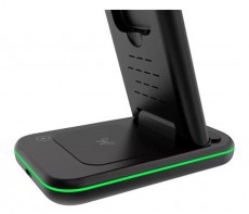 Canyon WS-304 3-in-1 15W univerz&aacute;lis vezet&eacute;k n&eacute;lk&uuml;li t&ouml;ltő adapter fekete (Qi) Akkuk &eacute;s t&ouml;ltők - Li-ion akkumul&aacute;tor &eacute;s t&ouml;ltő (gy&aacute;ri) - T&ouml;ltő / h&aacute;l&oacute;zati adapter - 500216