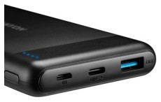 Canyon CNE-CPB1007B 10000mAh LiPo powerbank fekete (QC3.0) Mobil / Kommunikáció / Smart - Powerbank / Külső akkumulátor és töltő - 508598