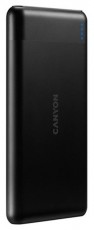 Canyon CNE-CPB1007B 10000mAh LiPo powerbank fekete (QC3.0) Mobil / Kommunikáció / Smart - Powerbank / Külső akkumulátor és töltő - 508598