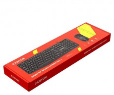 Canyon SET-1 EN/HU fekete vezetékes billentyűzet és egér Mobil / Kommunikáció / Smart - Tablet / E-book kiegészítő, tok - Billentyűzet - 507677