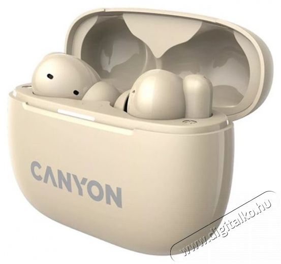 Canyon TWS-10 True Wireless Bluetooth barna fülhallgató Audio-Video / Hifi / Multimédia - Fül és Fejhallgatók - Fülhallgató - 507785
