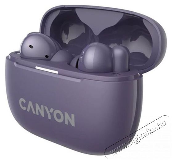 Canyon TWS-10 True Wireless Bluetooth lila fülhallgató Audio-Video / Hifi / Multimédia - Fül és Fejhallgatók - Fülhallgató - 507786
