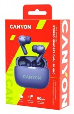 Canyon TWS-10 True Wireless Bluetooth lila fülhallgató Audio-Video / Hifi / Multimédia - Fül és Fejhallgatók - Fülhallgató - 507786