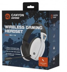 Canyon EGO GH-13 fehér-fekete 7.1 gamer headset Audio-Video / Hifi / Multimédia - Fül és Fejhallgatók - Fejhallgató mikrofonnal / headset - 508965