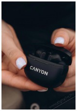 Canyon TWS-8 BT, fekete Audio-Video / Hifi / Multimédia - Fül és Fejhallgatók - Fülhallgató - 509917