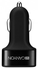 Canyon CNE-CCA06B Triple Mini univerz&aacute;lis aut&oacute;s t&ouml;ltő adapter fekete Aut&oacute;hifi / Aut&oacute; felszerel&eacute;s - Aut&oacute;s t&ouml;ltő / szivargy&uacute;jt&oacute; adapter - 515903