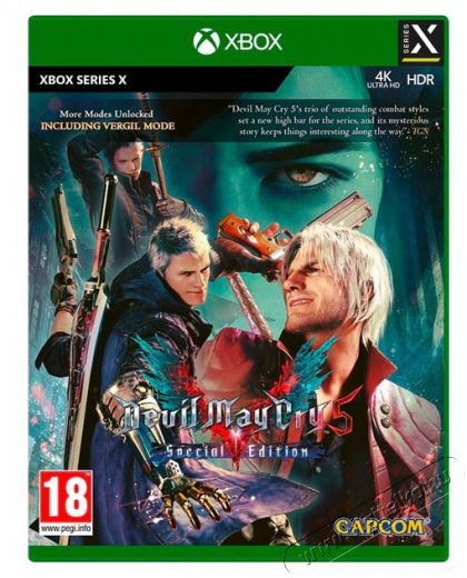 CAPCOM Devil May Cry 5 Special Edition XBOX Series X játékszoftver Iroda és számítástechnika - Játék konzol - Kiegészítő - 394072