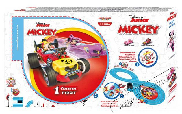 CARRERA FIRST Mickey on Tour 63046 aut&oacute;p&aacute;lya H&aacute;ztart&aacute;s / Otthon / K&uuml;lt&eacute;r - J&aacute;t&eacute;k / Sport - Kreat&iacute;v / k&eacute;szs&eacute;gfejlesztő j&aacute;t&eacute;k - 514287