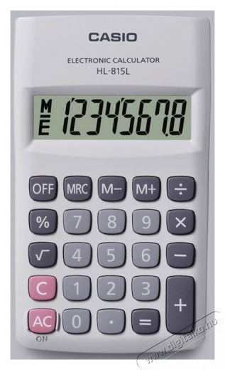 Casio HL-815L Számológép - fehér Iroda és számítástechnika - Számológép - Zsebszámológép - 262068
