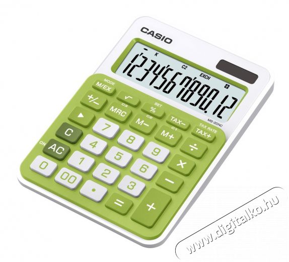 Casio MS-20 NC/GN Számológép - zöld Iroda és számítástechnika - Számológép - Irodai - 289938