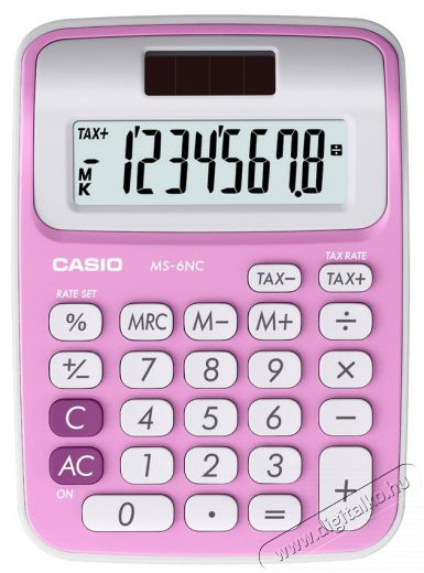 Casio MS-6 NC/PK Számológép - rózsaszín Iroda és számítástechnika - Számológép - Irodai - 282061