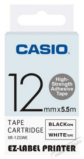 Casio XR 12 GWE szalag címkenyomtatóhoz Iroda és számítástechnika - Címkenyomtató - Szalag címkenyomtatóhoz - 300297