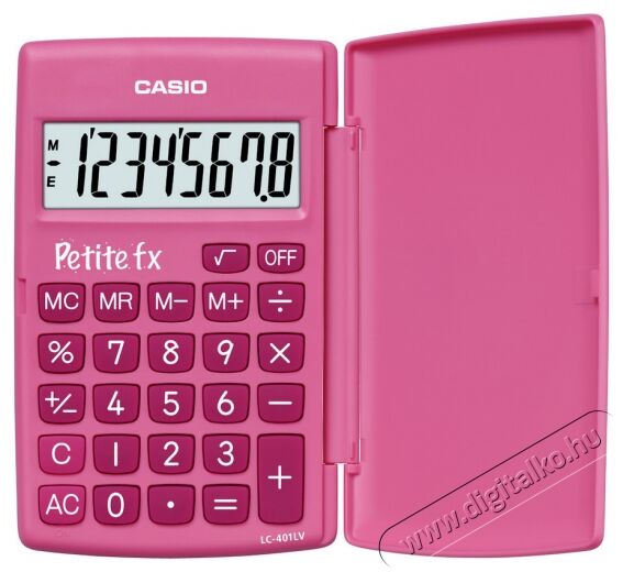 Casio LC-401LV Számológép - pink Iroda és számítástechnika - Számológép - Zsebszámológép - 262074