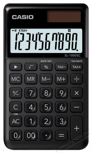 Casio SL1000SCBK Zsebszámológép - fekete Iroda és számítástechnika - Számológép - Zsebszámológép - 365214
