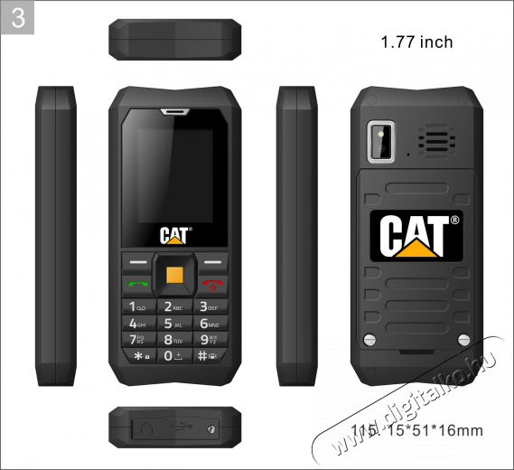 CAT B30 Dual SIM mobiltelefon Egyéb - Nem forgalmazzuk ! - 324106