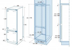 Cata CI 54177 NF Hűtőszekrény Konyhai termékek - Hűtő, fagyasztó (beépíthető) - Alulfagyasztós kombinált hűtő - 358214