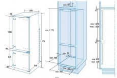 Cata CI 54177 ST Beépíthető alulfagyasztós hűtő Konyhai termékek - Hűtő, fagyasztó (beépíthető) - Alulfagyasztós kombinált hűtő - 358215