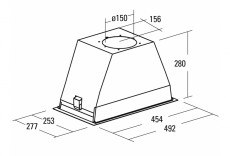 Cata GT-PLUS 45 WH/L beépíthető páraelszívó Konyhai termékek - Páraelszívó - Beépíthető / kihúzható - 358268