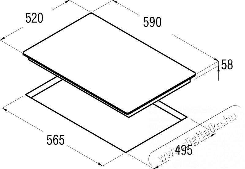 Cata I 6104 BK beépíthető indukciós főzőlap Konyhai termékek - Sütő-főzőlap, tűzhely (beépíthető) - Indukciós főzőlap (beépíthető) - 358273
