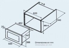 Cata MC 20 D beépíthető mikrohullámú sütő Konyhai termékek - Mikrohullámú sütő - Mikrohullámú sütő (beépíthető) - 358327