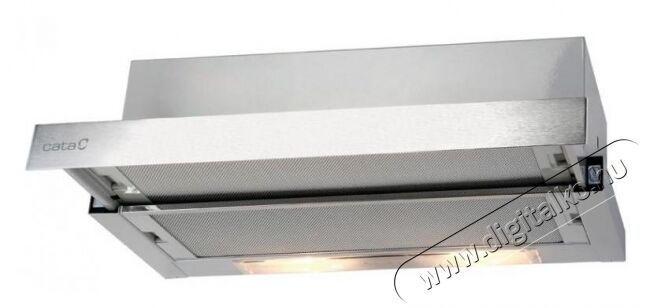 Cata TF-2003/60 LED duralum teleszkópos páraelszívó - inox Konyhai termékek - Páraelszívó - Beépíthető / kihúzható - 334169