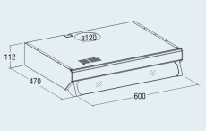 Cata F-2050 X/L standard páraelszívó - inox Konyhai termékek - Páraelszívó - Hagyományos - 350927