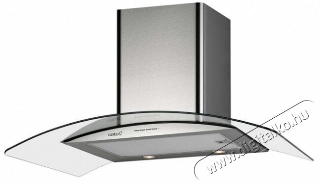Cata GAMMA GLASS 600 GX/E LED fali páraelívó Konyhai termékek - Páraelszívó - Kürtős - 358246