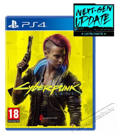 CD PROJEKT Cyberpunk 2077 (magyar felirattal) PS4/PS5 játékszoftver Iroda és számítástechnika - Játék konzol - Playstation 4 (PS4) játék - 393832