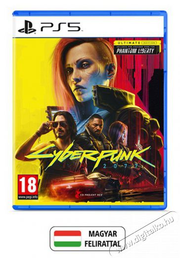 CD PROJEKT Cyberpunk 2077 Ultimate Edition (magyar felirattal) PS5 játékszoftver Iroda és számítástechnika - Játék konzol - Playstation 5 (PS5) játék - 507507