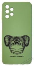 Cellect CEL-DES3-SAM-A325GGR Galaxy A32 5G zöld maszkos koala mintás szilikon hátlap Mobil / Kommunikáció / Smart - Mobiltelefon kiegészítő / tok - Tok / hátlap - 394113