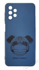 Cellect CEL-DES2-SAM-A325GBL Galaxy A32 5G kék maszkos kutya mintás szilikon hátlap Mobil / Kommunikáció / Smart - Mobiltelefon kiegészítő / tok - Tok / hátlap - 394178