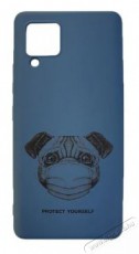 Cellect CEL-DES2-SAM-A42-BL Galaxy A42 5G kék maszkos kutya mintás szilikon hátlap Mobil / Kommunikáció / Smart - Mobiltelefon kiegészítő / tok - Tok / hátlap - 394179