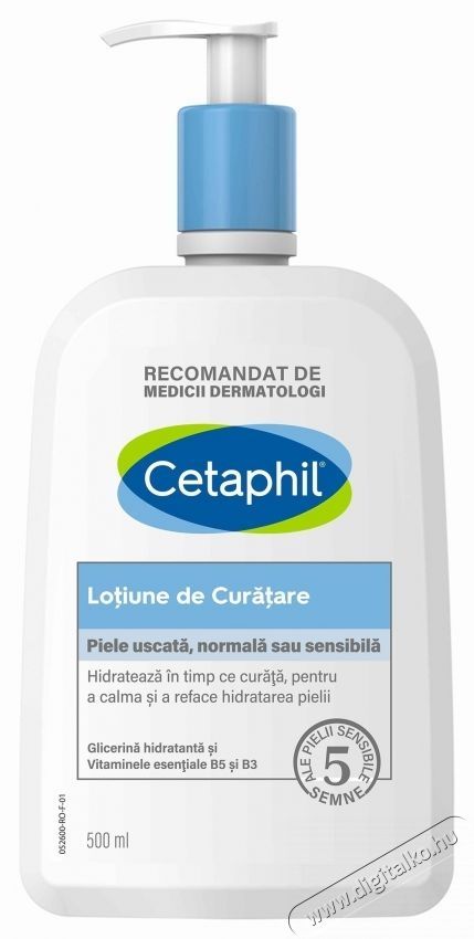 Cetaphil tiszt&iacute;t&oacute; kr&eacute;m arcra &eacute;s testre, hidrat&aacute;l norm&aacute;l &eacute;s sz&aacute;raz &eacute;rz&eacute;keny bőr tiszt&iacute;t&aacute;sa k&ouml;zben, niacinamiddal &eacute;s glicerinnel, 500 ml Sz&eacute;ps&eacute;g&aacute;pol&aacute;s / Eg&eacute;szs&eacute;g - Arc / bőr &aacute;pol&aacute;s - Arctiszt&iacute;t&oacute; - 536338