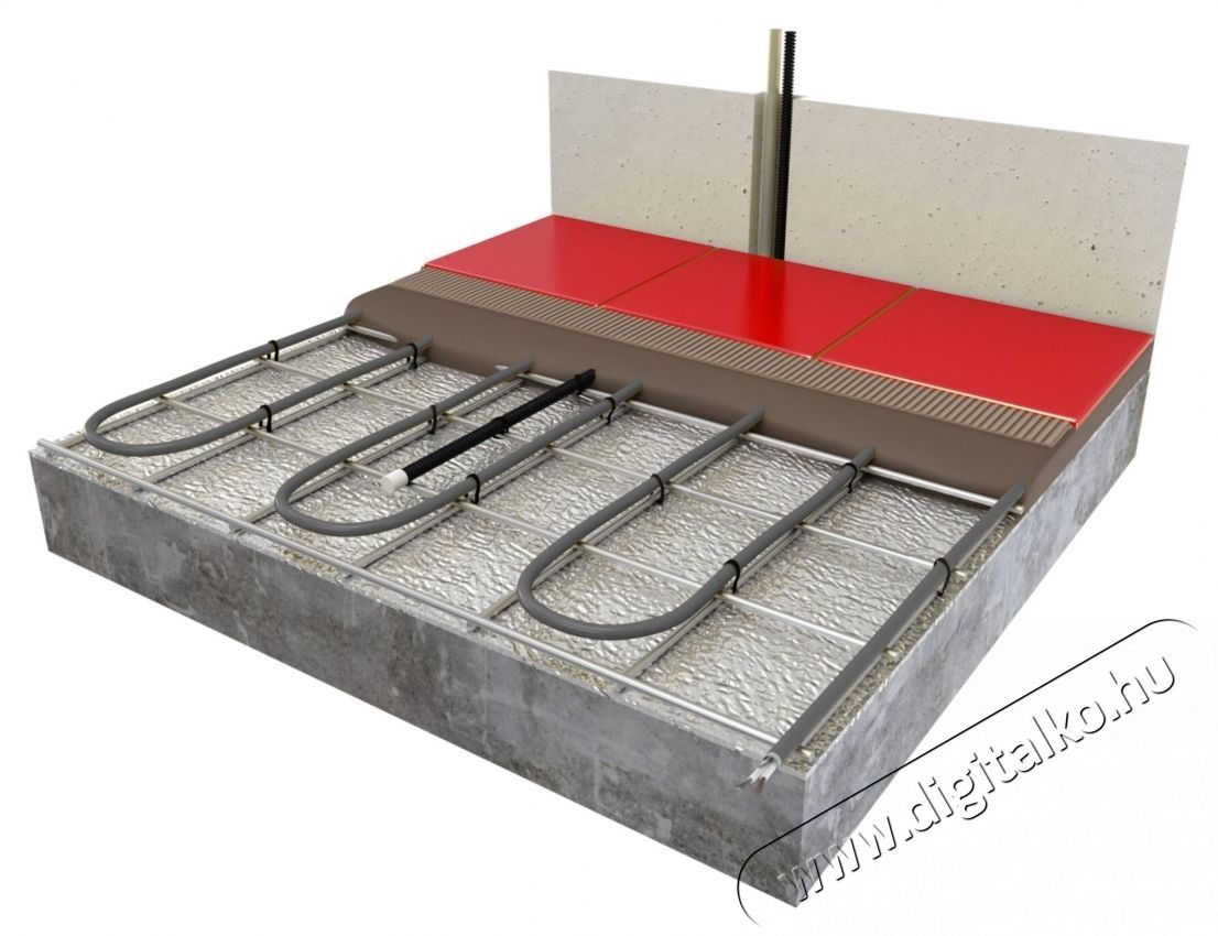 C&F Komplett padl&oacute;fűt&eacute;si k&aacute;bel csomag 20 nm, 2600 W, 152,9 ml, termoszt&aacute;t WIFI vez&eacute;rl&eacute;s C 16 H&aacute;ztart&aacute;s / Otthon / K&uuml;lt&eacute;r - Fűt&eacute;s - Hősug&aacute;rz&oacute; / fűtőtest - 536302