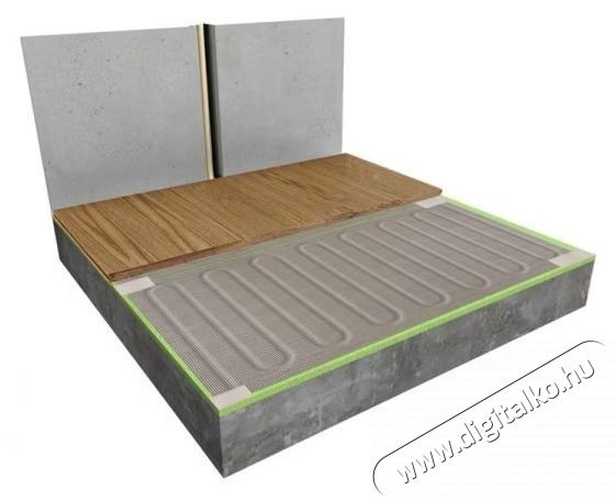 C&F Komplett csomag alum&iacute;nium szőnyeg padl&oacute;fűt&eacute;s Technics parkett&aacute;hoz, 7 nm, 980 W, termoszt&aacute;ttal WIFI vez&eacute;rl&eacute;s C 16 H&aacute;ztart&aacute;s / Otthon / K&uuml;lt&eacute;r - Fűt&eacute;s - Hősug&aacute;rz&oacute; / fűtőtest - 536308