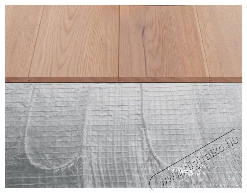 C&F Komplett csomag alum&iacute;nium szőnyeg padl&oacute;fűt&eacute;s Technics parkett&aacute;hoz, 7 nm, 980 W, termoszt&aacute;ttal WIFI vez&eacute;rl&eacute;s C 16 H&aacute;ztart&aacute;s / Otthon / K&uuml;lt&eacute;r - Fűt&eacute;s - Hősug&aacute;rz&oacute; / fűtőtest - 536308