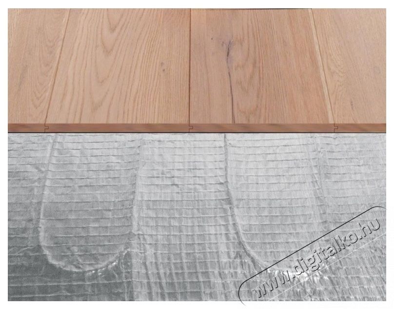 C&F Technics komplett csomag alum&iacute;nium szőnyeg padl&oacute;fűt&eacute;s parkett&aacute;hoz, 10 nm, 1400 W, termoszt&aacute;ttal H&aacute;ztart&aacute;s / Otthon / K&uuml;lt&eacute;r - Fűt&eacute;s - Hősug&aacute;rz&oacute; / fűtőtest - 536298