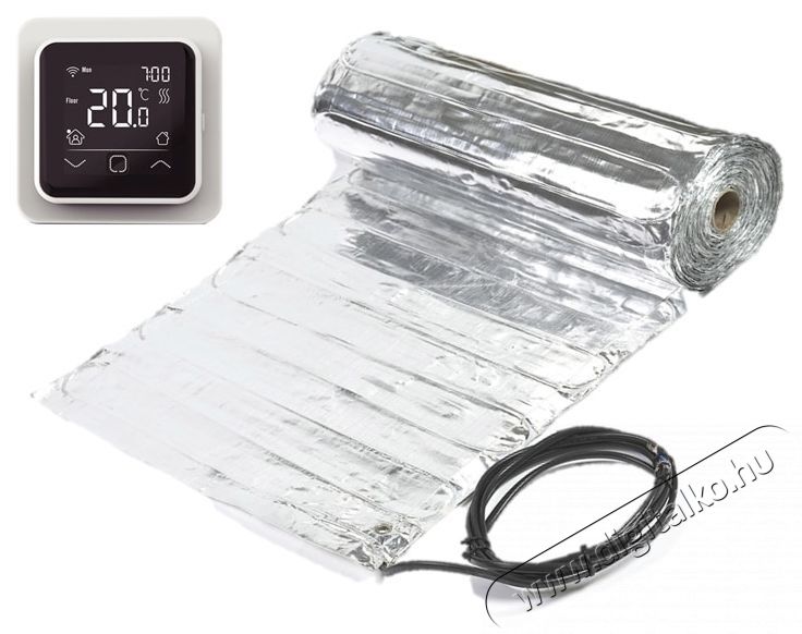 C&F Technics komplett csomag alum&iacute;nium szőnyeg padl&oacute;fűt&eacute;s parkett&aacute;hoz, 10 nm, 1400 W, termoszt&aacute;ttal H&aacute;ztart&aacute;s / Otthon / K&uuml;lt&eacute;r - Fűt&eacute;s - Hősug&aacute;rz&oacute; / fűtőtest - 536298