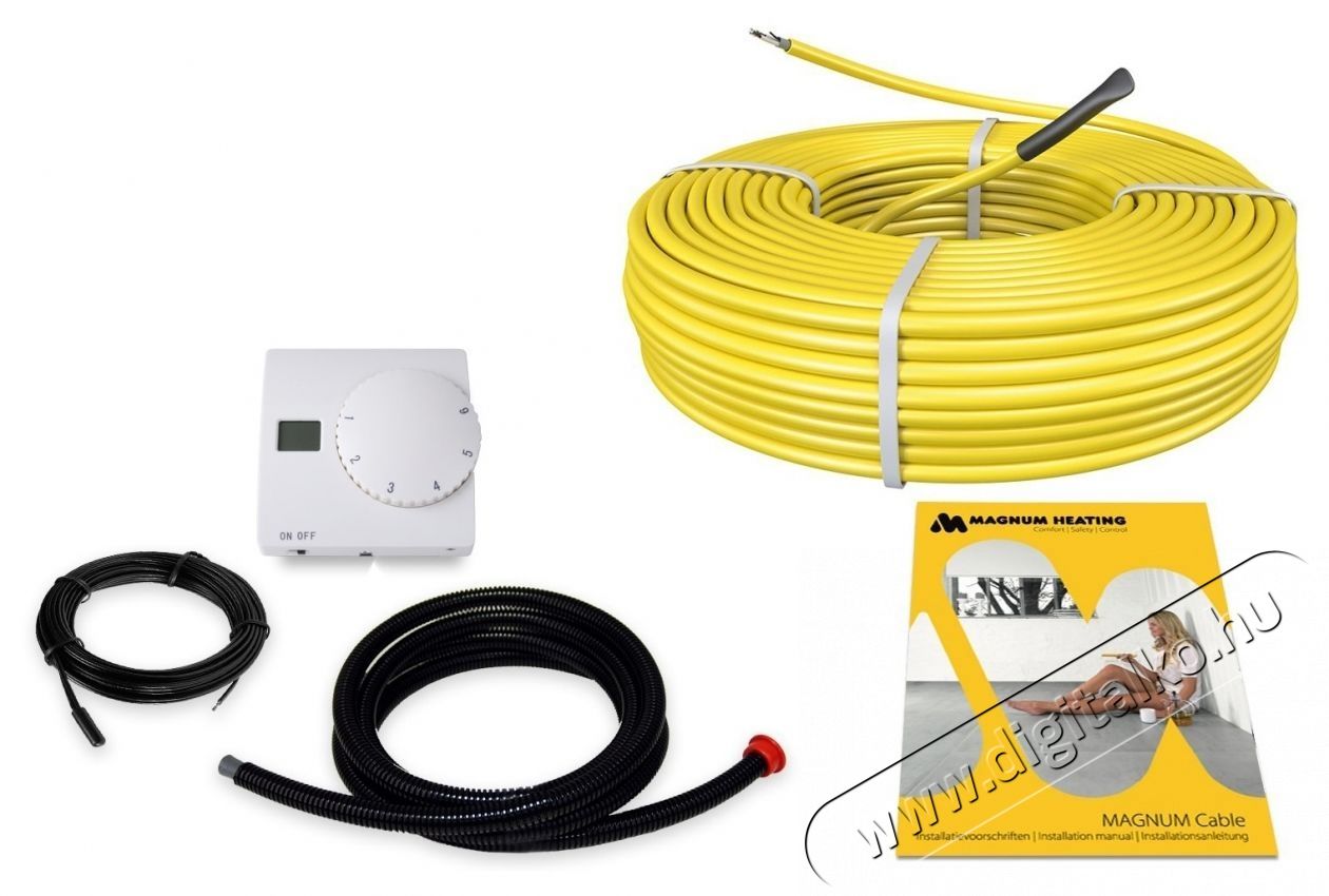 C&F Technics padl&oacute;burkolat al&aacute; telep&iacute;thető fűt&eacute;scső, (17W) 2900W + Anal&oacute;g padl&oacute;&eacute;rz&eacute;kelős termoszt&aacute;t MTH 811, 170.6 m H&aacute;ztart&aacute;s / Otthon / K&uuml;lt&eacute;r - Fűt&eacute;s - Hősug&aacute;rz&oacute; / fűtőtest - 536301