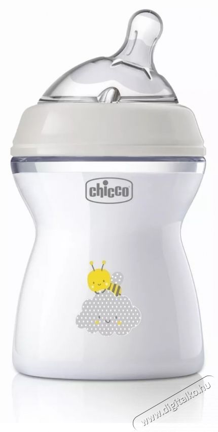 Chicco Natural Feeling PP cumis&uuml;veg szilikon cumival, 250 ml, Uniszex, 2 h&oacute;nap+, 0% BPA Sz&eacute;ps&eacute;g&aacute;pol&aacute;s / Eg&eacute;szs&eacute;g - Baba mama term&eacute;k - Cumis&uuml;veg / cumi / etet&eacute;s kieg&eacute;sz&iacute;tő - 533163