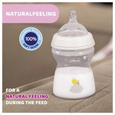 Chicco Natural Feeling PP cumis&uuml;veg szilikon cumival, 250 ml, Uniszex, 2 h&oacute;nap+, 0% BPA Sz&eacute;ps&eacute;g&aacute;pol&aacute;s / Eg&eacute;szs&eacute;g - Baba mama term&eacute;k - Cumis&uuml;veg / cumi / etet&eacute;s kieg&eacute;sz&iacute;tő - 533163