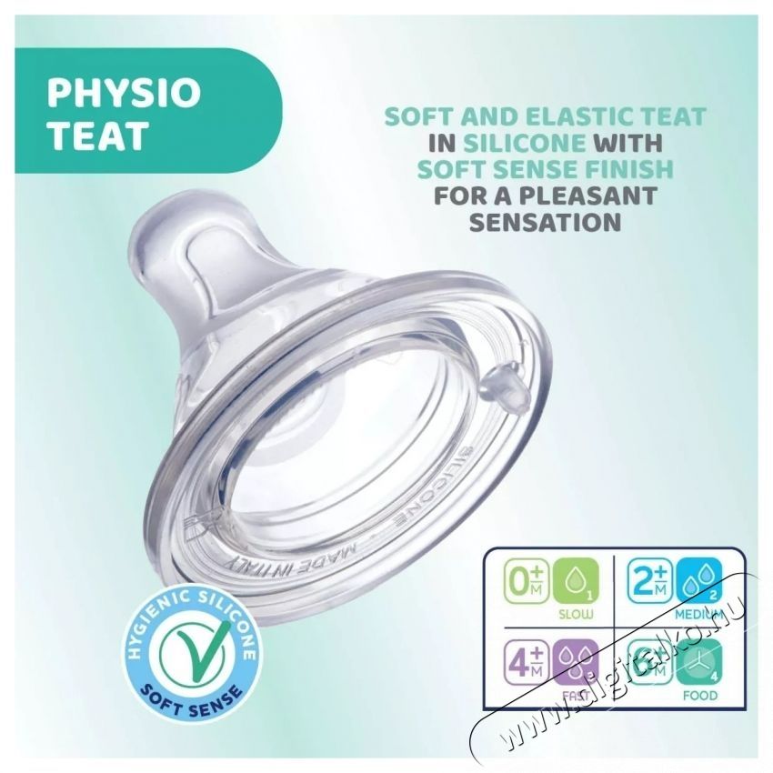 Chicco Perfect5 Anti-Colic cumis&uuml;veg, 150 ml, PP, szilikon, lass&uacute; &aacute;raml&aacute;s, Unisex, 0+ h&oacute;napos korig Sz&eacute;ps&eacute;g&aacute;pol&aacute;s / Eg&eacute;szs&eacute;g - Baba mama term&eacute;k - Cumis&uuml;veg / cumi / etet&eacute;s kieg&eacute;sz&iacute;tő - 533161