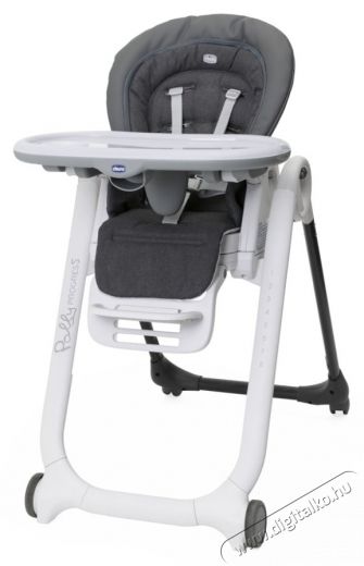 Chicco Polly Magic Relax etetősz&eacute;k, Grey Melange Sz&eacute;ps&eacute;g&aacute;pol&aacute;s / Eg&eacute;szs&eacute;g - Baba mama term&eacute;k - Cumis&uuml;veg / cumi / etet&eacute;s kieg&eacute;sz&iacute;tő - 533174