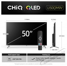 CHiQ U50QM9V Televíziók - LED televízió - UHD 4K felbontású - 505803