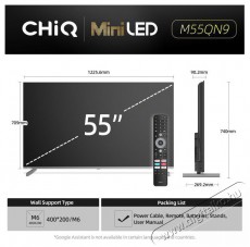 CHiQ M55QN9G Televíziók - LED televízió - UHD 4K felbontású - 511864