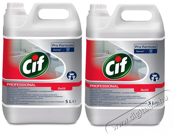 Cif Pro Washroom 2in1 szaniter tisztítószer vízkőoldó hatással(2x5l) Háztartás / Otthon / Kültér - Tisztító / mosó - Tisztítószer - 360888
