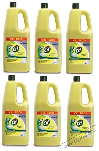 Cif Pro Cream Lemon folyékony súrolószer (6x2l) Háztartás / Otthon / Kültér - Tisztító / mosó - Tisztítószer - 360879